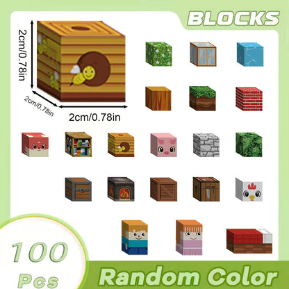 [Halloween Christmas Gifts] Magnetic Blocks - 108/102/100/64/54/48Pcs Magnetic STEM Sensory Toys For Birthday Gifts For 3 4 5 6 7 8 9 10 Year Old Boys And Girls Halloween Christmas Gifts Random Color