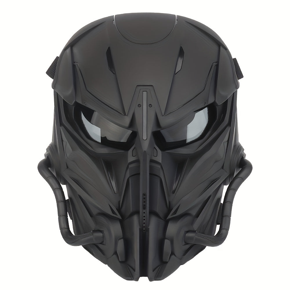 Fronsra Cyberpunk Full Face Mask - Breathable, Anti-Fog Nylon Cosplay Helmet for Halloween & Carnival Parties, for Halloween, Autumn