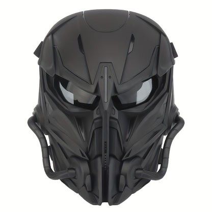 Fronsra Cyberpunk Full Face Mask - Breathable, Anti-Fog Nylon Cosplay Helmet for Halloween & Carnival Parties, for Halloween, Autumn