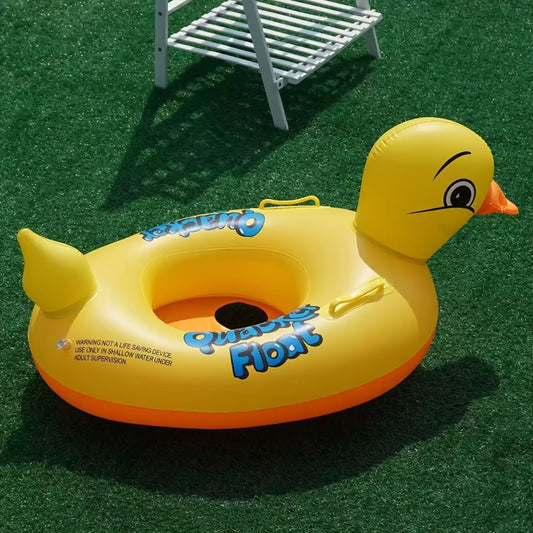 1/2/4-pack Inflatable Duck Pool Float -Cute & Safe Swim Ring With 2 Handles, PVC Float, Summer Water Toys For Pools, Lakes, Beach & Outdoor Fun