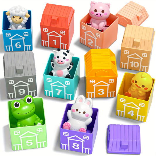 Educational Playthings for Children, Set of 20 Farm Animal Toys for Boys And Girls, Perfect Gift for Birthdays And Christmas