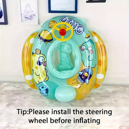 Cute Cartoon Animal Inflatable Pool Float for Kids & Adults – Fun Colorful Beach Floatie Summer Water Toy for Swimming Pool Lake Beach Backyard Vacation, Blue Green Pink