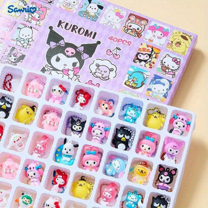 Sanrio Mystery Surprise Box Dolls 40pcs – Blind Box Mini Figures Pendant Party Favors, Cute Kawaii Characters, Fun Gift for Kids Girls Birthday Party Decoration