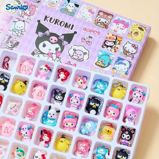 Sanrio Mystery Surprise Box Dolls 40pcs – Blind Box Mini Figures Pendant Party Favors, Cute Kawaii Characters, Fun Gift for Kids Girls Birthday Party Decoration