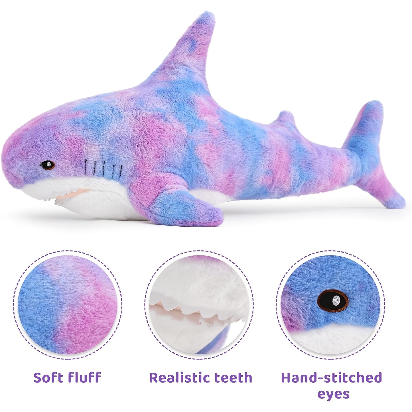 Shark Plush, Stuffed Animals, Plush, Toys, Dog Toys, Plush Animals, Throw Pillows for Couch, Gifts for Girls, Home Decor, Birthday Gifts for Women
