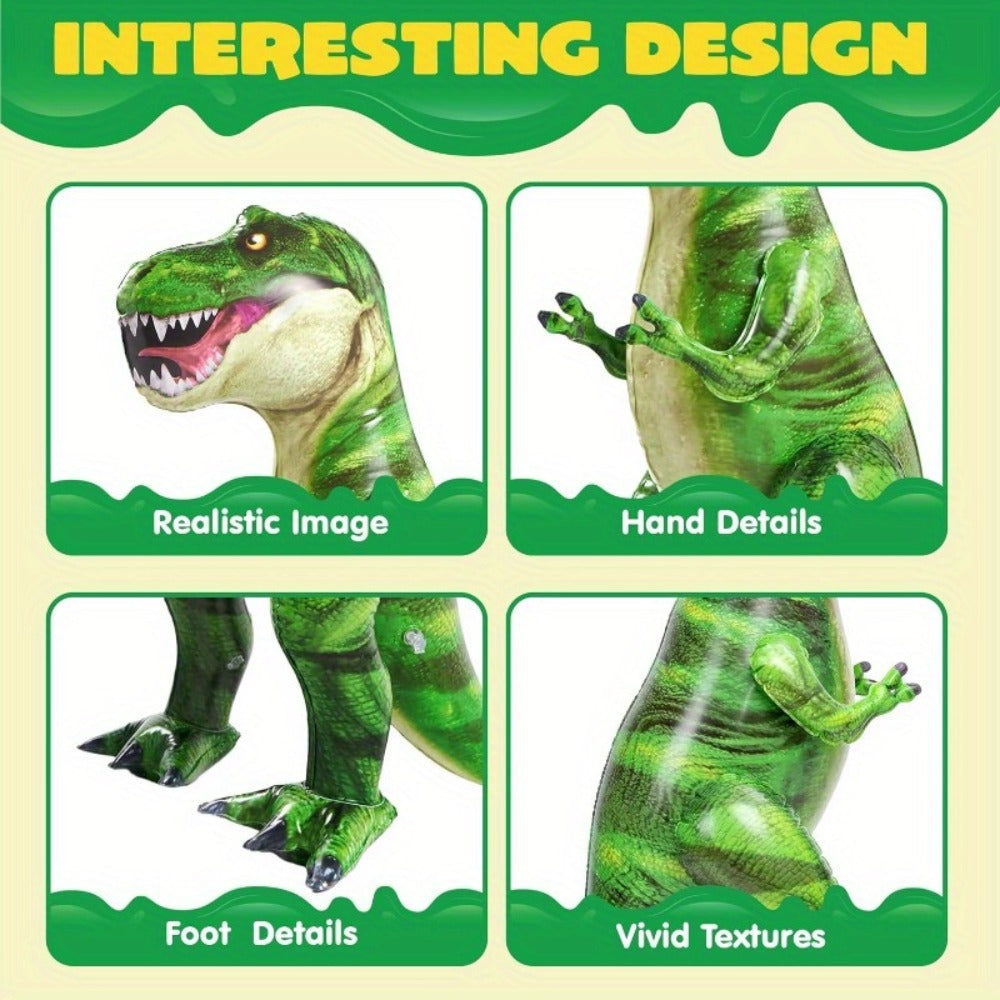 Inflatable T-Rex Dinosaur 37 Inch Giant Tyrannosaurus Rex Blow Up Toy ASTM Safe Birthday Party Decoration Gift for Kids Adults Christmas Holiday