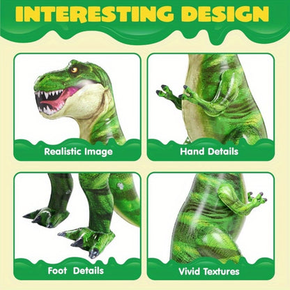 Inflatable T-Rex Dinosaur 37 Inch Giant Tyrannosaurus Rex Blow Up Toy ASTM Safe Birthday Party Decoration Gift for Kids Adults Christmas Holiday