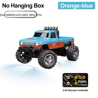 [High-Speed Mini RC Car] 1/64 Mini Alloy Off-road Climbing RC Car | 2.4GHz High Speed Die-cast Monster Truck with Shock Absorber - Toy Gifts for Adults and Children