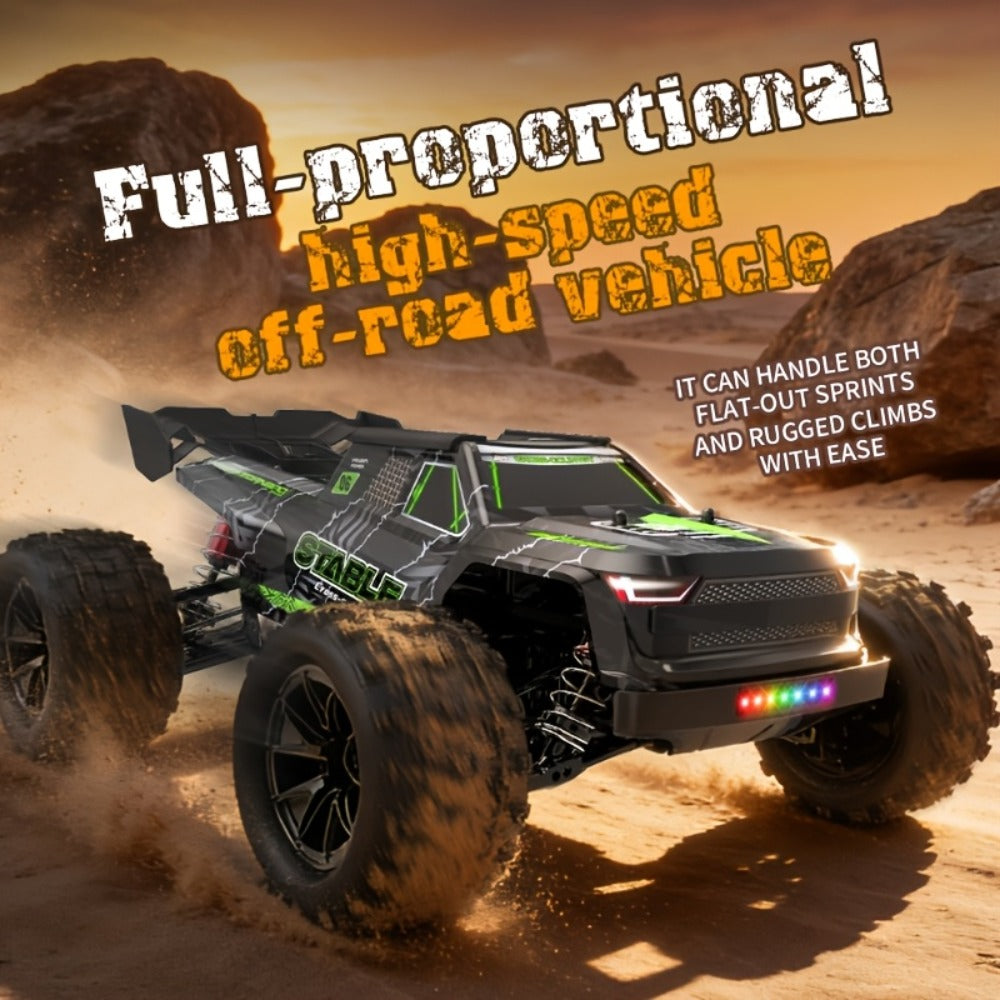 High Speed RC Off-Road Car 70KM/H Brushless Motor 1:14 1:16 Scale – Remote Control Monster Truck with Dual Battery Option, 4WD All-Terrain Vehicle Toy for Boys Kids & Adults, Birthday Gift