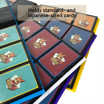 Premium 360-slot Game And Sports Card Album with Secure Binding - Durable PP Material, A Must-have for Collectors, 9-pocket TCG Trading Card Album Holder, Standard Card 360 Side-loading Pocket Card Album Holder, Double-sided 9-pocket Side-loading