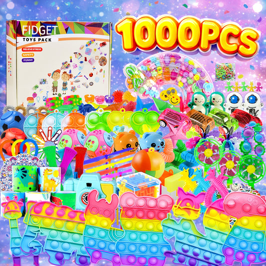 1000/1200pcs Party Gifts, Bulk Fidget Toys, Parent Child Interactive Toys, Day Gifts, Parents' Day Gifts, Easter Egg Fillers, Classroom Prize Treasure Chest Toys, Candy Bag Fillers, Birthday Carnival Prize Decompression Fillers