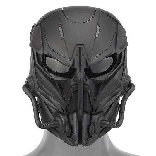 Fronsra Cyberpunk Full Face Mask - Breathable, Anti-Fog Nylon Cosplay Helmet for Halloween & Carnival Parties, for Halloween, Autumn