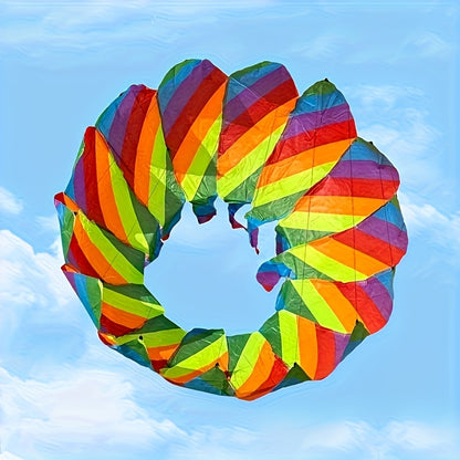[Rotating Lotus Tail Kite] Rotating Lotus Tail Kite - Three-dimensional Flower Basket Tail; Suitable For Outdoor Beach Park Games And Entertainment