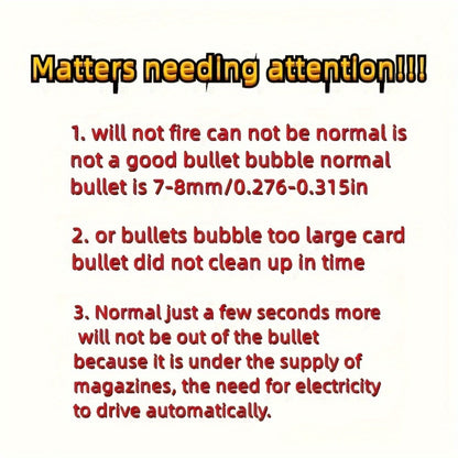 High-Performance Rechargeable Electric Splash Ball Toy Gun – USB Charge Portable Combat Outdoor Shooting Rifle for Kids Boys Teens, Party Gift Christmas New Year Birthday Outdoor Game
