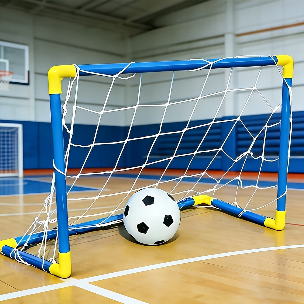 Kids Youth Football Goal Set – 2pcs Portable Easy-Assemble Soccer Goals for Indoor & Outdoor Play | Family Entertainment & Sports Training Gift for Boys and Girls