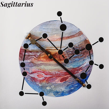 Zodiac Crystal Magic Wand with Gift Box – Handmade Astrology Wand All 12 Signs Aries Taurus Gemini Cancer Leo Virgo Libra Scorpio Sagittarius Capricorn Aquarius Pisces Cosplay Party Decor Birthday Gift
