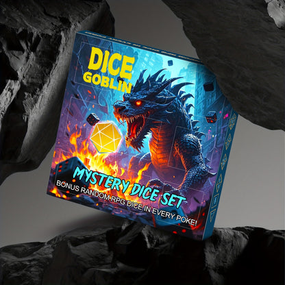 CIARAQ 72pcs/9set Box Of Hole Fun DND Dice, Each Hole Includes Random 7pcs Polyhedral Dice And Random A Creative Pattern Bag For RPG Role-playing Game, These Mystery D&D Dice Set Are Great For DND Players