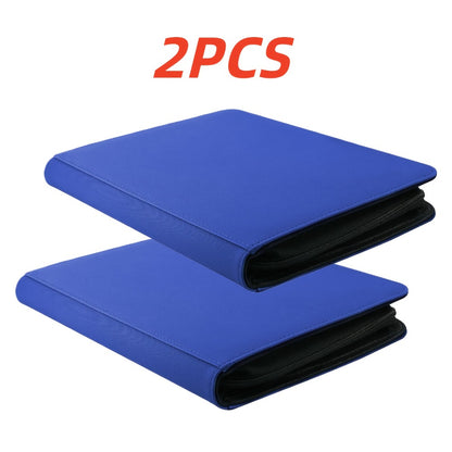 Top Loader Binder 2 Pack 576 Card Capacity – 9-Pocket Double-Sided Hard Card Binder for 3x4 Inch Cards 35-75pt, Trading Card Sports Card Organizer Album for Pokemon MTG Baseball, Black