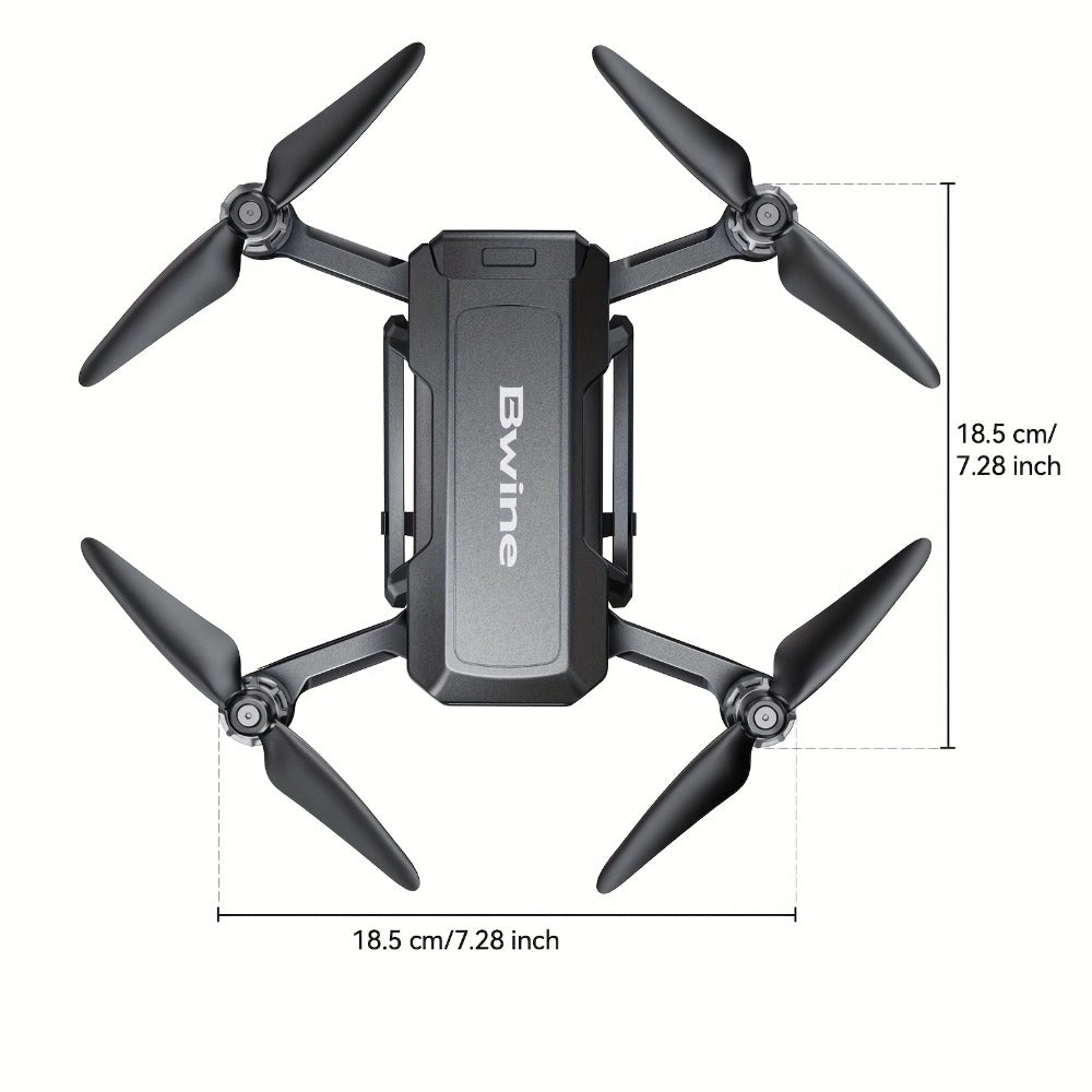 Bwine F7GB2 4K Drone with 3-Axis Gimbal & 50-Min Flight – 8.2MP Camera, 3.2KM Transmission, Level 6 Wind Resistance, GPS Smart Return, Route Planning, FAA Compliant, 2 or 3 Batteries