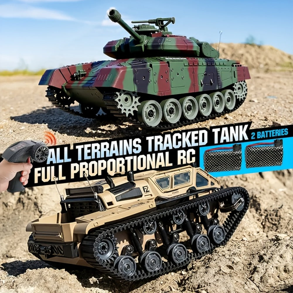 RC Military Tank for Boys Ages 6+ – 2.4GHz All-Terrain Remote Control Armored Tank with Strong Climbing Ability, Military Simulation War Vehicle Toy, Best Birthday Gift for Kids & Teens