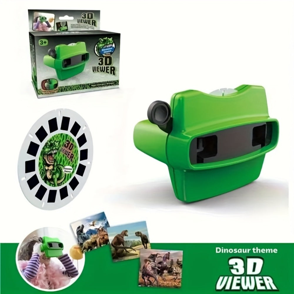 Kids Slide Viewer Toy – 3D Sideshow Projector with Space Ocean Animals Dinosaurs Slides, Educational Viewing Toy for Children Ages 3+, Single & Bundle Sets Available