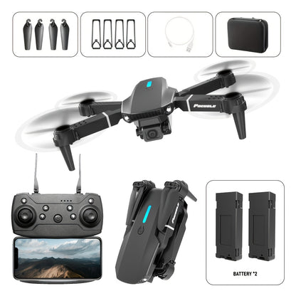 E88 Dual Camera Drone with 360° Stunt Flip & Surround Flight – Optical Flow Positioning, Intelligent Height Hold, Foldable Portable Body, 500mAh Battery, Indoor Outdoor RC Quadcopter for Adventure