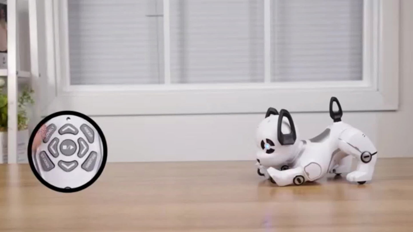 Robot Dog Toy for Kids Upgraded Intelligent Electronic Pet – AI Dialog Interaction Stunt Performance Programmable Behavior Interactive Companion STEM Birthday Halloween Christmas Gift Boys Girls