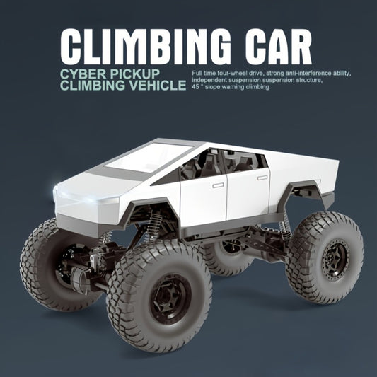 1:16 RC Monster Truck 2.4GHz 4WD Large Wheel Off-Road Pickup with LED Lights 45° Climb – All-Terrain Remote Control Car for Boys Kids – Birthday Christmas Gift