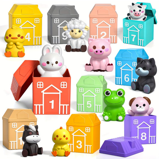 Educational Playthings for Children, Set of 20 Farm Animal Toys for Boys And Girls, Perfect Gift for Birthdays And Christmas