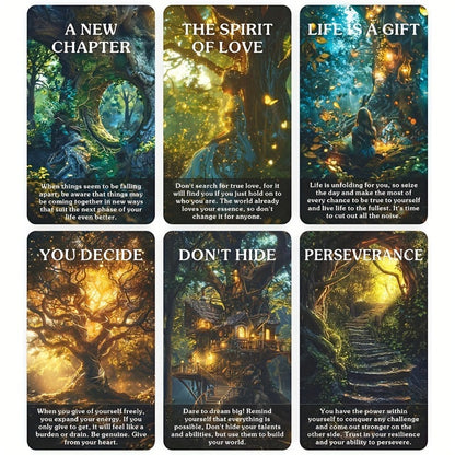 Oracle Cards from The Enigmatic Magic Forest Serve As a Mystical Guide And Source of Inspiration for Those Exploring The Realm of Natural Magic, Especially for Novice Tarot Readers