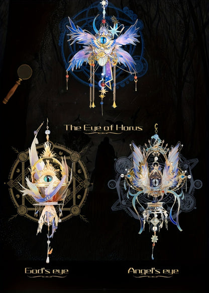 3D Metal Puzzle Model Kit – God's Eye & Angel's Eye MU Assembly, Laser-Cut DIY Craft, Artistic Home & Office Decor, Unique Birthday Gift for Adults, Teens, Girlfriend Boyfriend