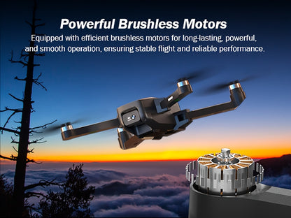 GPS Follow Me Drone Under 250g with 4.5 Inch LCD Screen – Camera Drone for Adults Beginners, Auto Return, Gesture Flight, Brushless Motor, Altitude Hold, 3 Speeds, Supports 32G SD Card