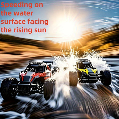 RC Off-Road Car with LED Lights for Kids – High Speed All-Terrain Remote Control Buggy & Off-Road Vehicle, Colorful Light-Up RC Truck for Boys & Girls, Best Birthday Gift