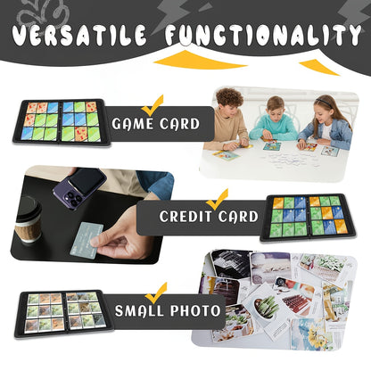 900 Pocket-Sized Trading Card Storage Binders, Featuring 9 Slots And Including 50 Removable Protective Sleeves, Designed with a Three-Ring Zipper, Suitable for Magic: The Gathering, Trading Card Games, And Sports Collectible Albums