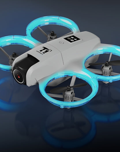 Mini 4K FPV Drone with 180° Rotating Dual Camera – Optical Flow Positioning, Dual Batteries, 360° Flip, One-Key Takeoff Landing, Anti-Shake RC Quadcopter for Beginners Boys Girls