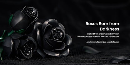 Special Party Gift Gothic Black Rose Flower Artificial Flower Art Piece Background Bouquet Building Set 3 Rose Building Pieces Set 152pcs