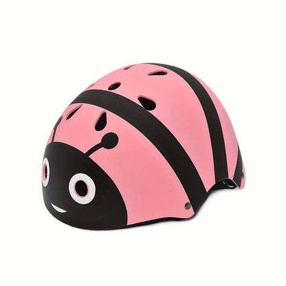 Lightweight Helmets for Children Aged 5 And Above, Suitable for Boys And Girls, Including Protective Gear for Various Sports. This Set Features a Bike Helmet Along with Knee And Elbow Pads for Safety While Cycling