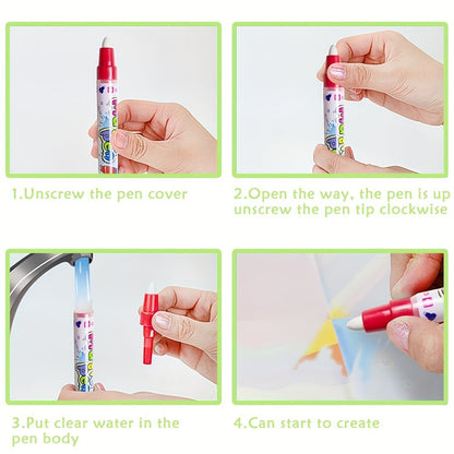 Reusable Water Doodle Mat for Kids with 2 Water Pens – Large Size Mess-Free Drawing Pad, Non-Toxic Educational Art Toy, Interactive Gift for Boys & Girls Ages 2-8