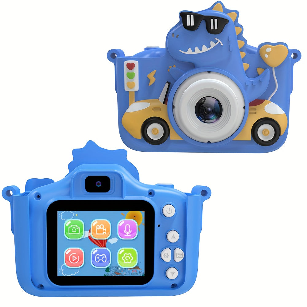 Children's Cartoon Camera Toy, 1080P High-definition Video, 6 Photo Modes, 32G Memory, Perfect Gift for 3-12 Year Old Children's Birthdays, Holidays, And Christmas.