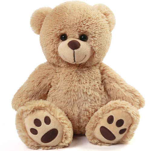 Teddy Bear Stuffed Animal 15 Inch Classic Brown Soft Plush Bear with Safe Lock-Washer Eyes Huggable Cuddly Toy Gift for Kids Baby Girls Boys Christmas Valentine Birthday Easter