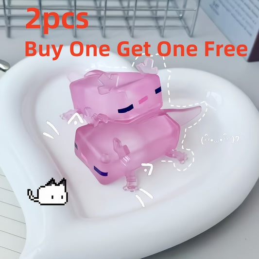Axolotl Squishy Squeeze Toys 2 Pack – Soft Stretchable Stress Relief Sensory Fidget Toy for Kids Adults Party Favor Bag Fillers Classroom Rewards Halloween Christmas Easter Birthday Gift