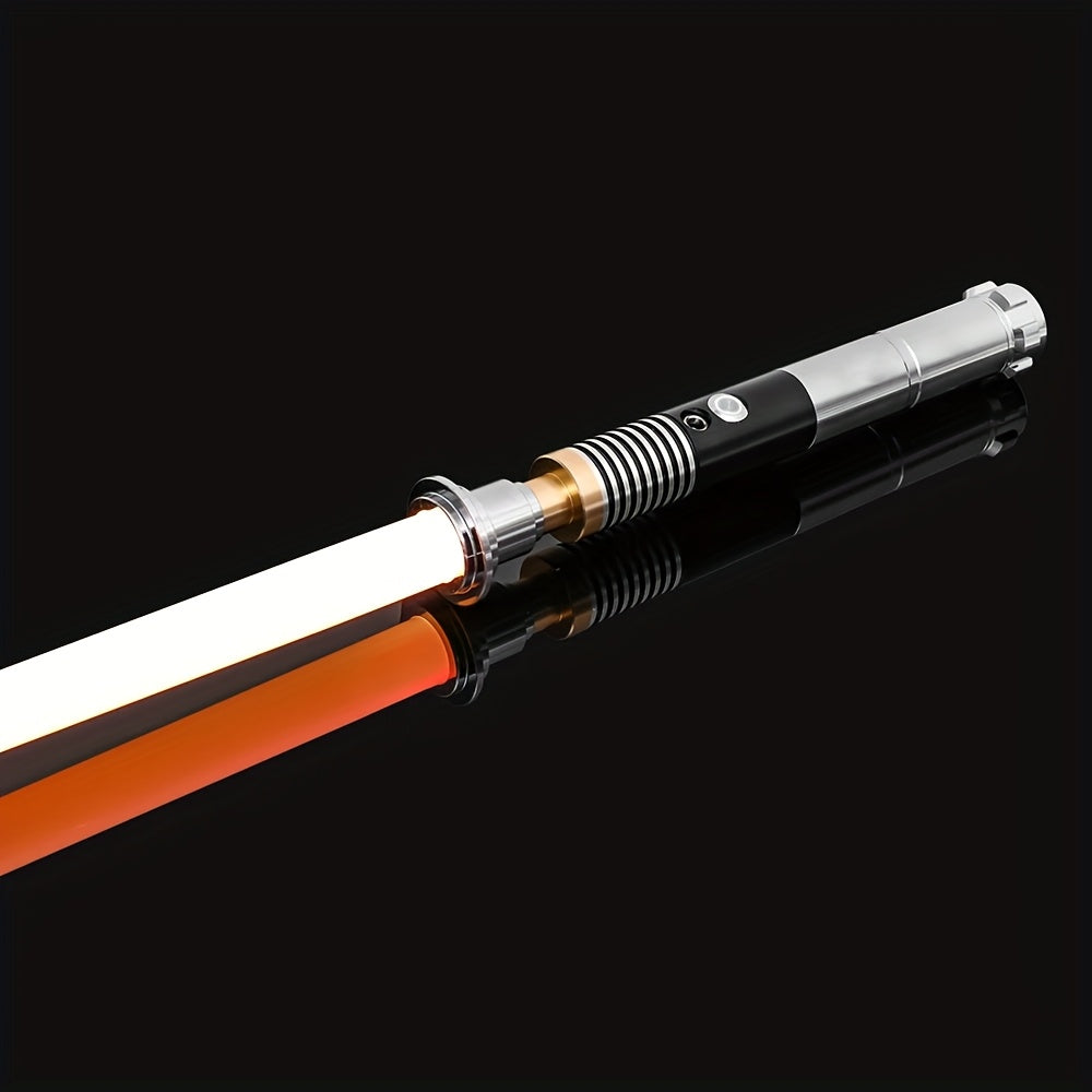 Metal Handle RGB Cosplay Light Up Saber Laser Sword Luke Saber 16 Colors Change LED Switchable Sound And Light Toy for Gift, Halloween Gift, Christmas Gift