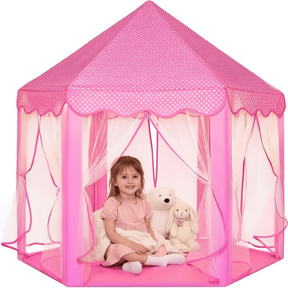 Kids Play Tent Toy Indoor Outdoor Playhouse Princess Castle Tent for Boys Girls Toddler, Room Decor,home Decor,Large Toy House with Storage Bag, Birthday Holiday Gift