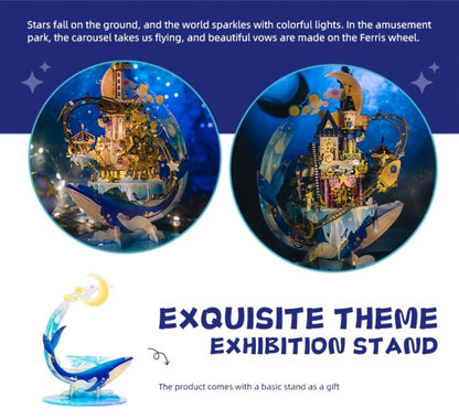 3D Metal Model Kit MU Star Playground – Handcrafted Garden Scene DIY Assembly Puzzle for Teens Adults Ages 14+, Unique Birthday Christmas Valentine's Day Gift for Girlfriend Women Teen Girls