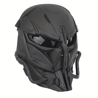 Cyberpunk Cool Sci-Fi Futuristic Mask, Face Mask - Maximum Cosplay Photo Props, Bar Club Rave Party Supplies, Gift & Collection, Men's Breathable Mask, Halloween Music Festival Accessories