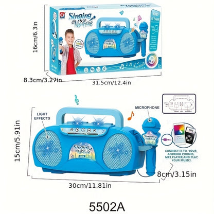 A Fantastic Light-Up Singing Toy for Kids Featuring a Microphone, Perfect for Birthdays And Holidays. This All-In-One Music Machine Is Ideal for Boys And Girls Aged 3 to 7