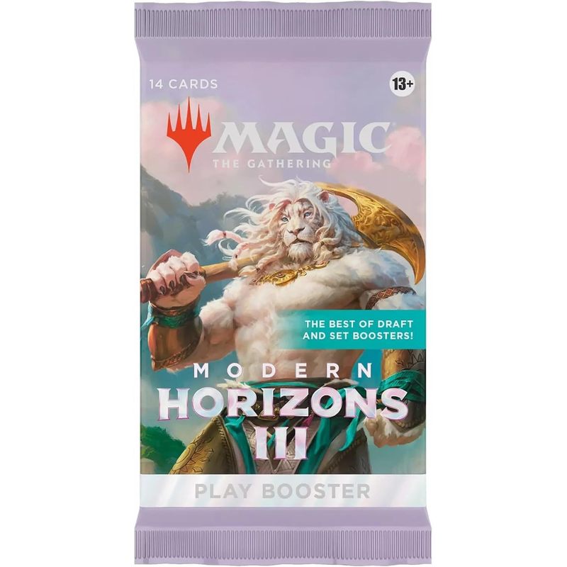 MTG Modern Horizons 3 Play Booster Pack – 14 Cards Per Pack, Magic The Gathering MH3 Sealed Booster, Rare & Foil Pull Potential, Modern & Legacy Legal, Gift for MTG Players & Collectors