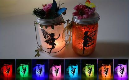 Fairy Lantern DIY Craft Kit for Girls Ages 6+ – Color Changing LED Mason Jar Night Light with Remote Control, Arts & Crafts Activity Set, Birthday Christmas Holiday Gift for Kids