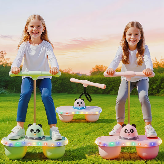Rainbow LED Bouncing Ball for Kids & Adults – Light Up Glow Sensory Toy for Balance Coordination Indoor Outdoor Active Play Gift Boys Girls Ages 3+