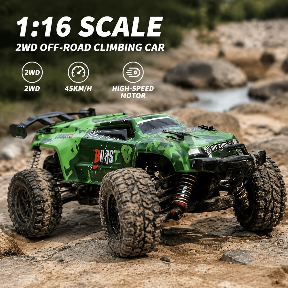 RC Off-Road Toy Car for Kids 2.4GHz Remote Control All-Terrain Truck – Durable Alloy Body, Safe Design, Boys Gift Ages 3+ Birthday Easter